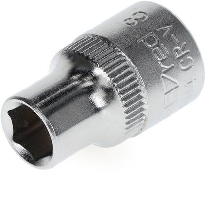 Une noix d'arrêt en argent avec une poignée striée, probablement adaptée pour une utilisation avec des clés à molette ou des cliquet.