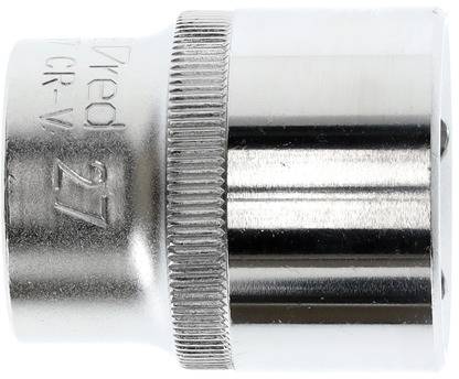 Voici une noix hexagonale en argent de taille 27, utilisée pour les clés à molette.