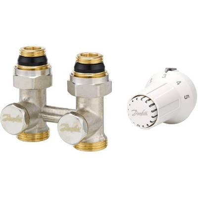 RAS-CK + RLV-KS - 1/2 STRAIGHT - Warranty: 24M Danfoss 013G6533 Pack de têtes thermostatiques mécanique 8 à 28 °C-0