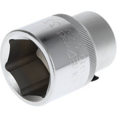 Douille à vis métallique avec ouverture hexagonale, adaptée à une utilisation avec une clé dynamométrique ou une clé à cliquet.