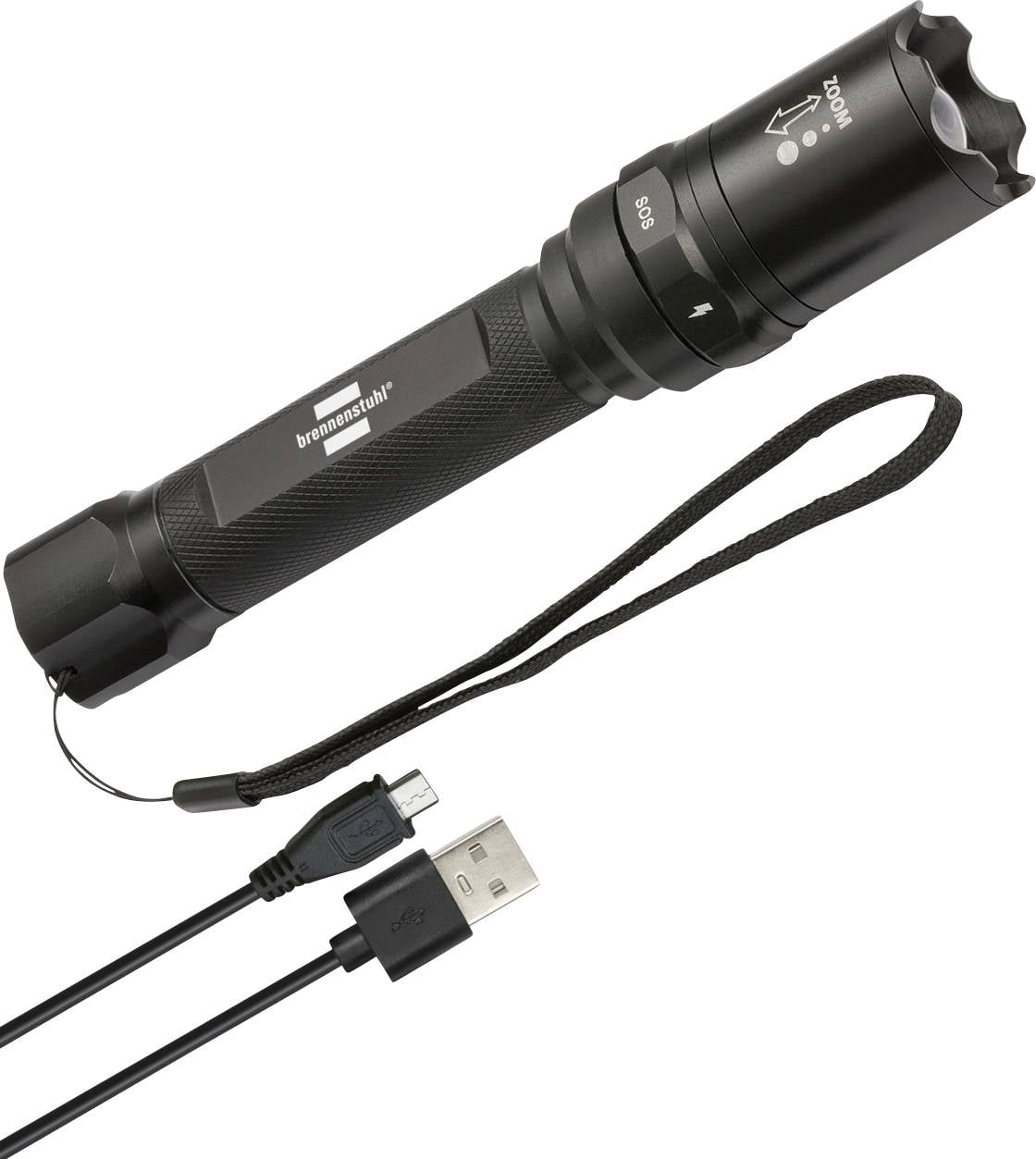 Brennenstuhl LuxPremium TL 400 AFS LED Lampe de poche avec dragonne à batterie 430 lm 13 h 260 g