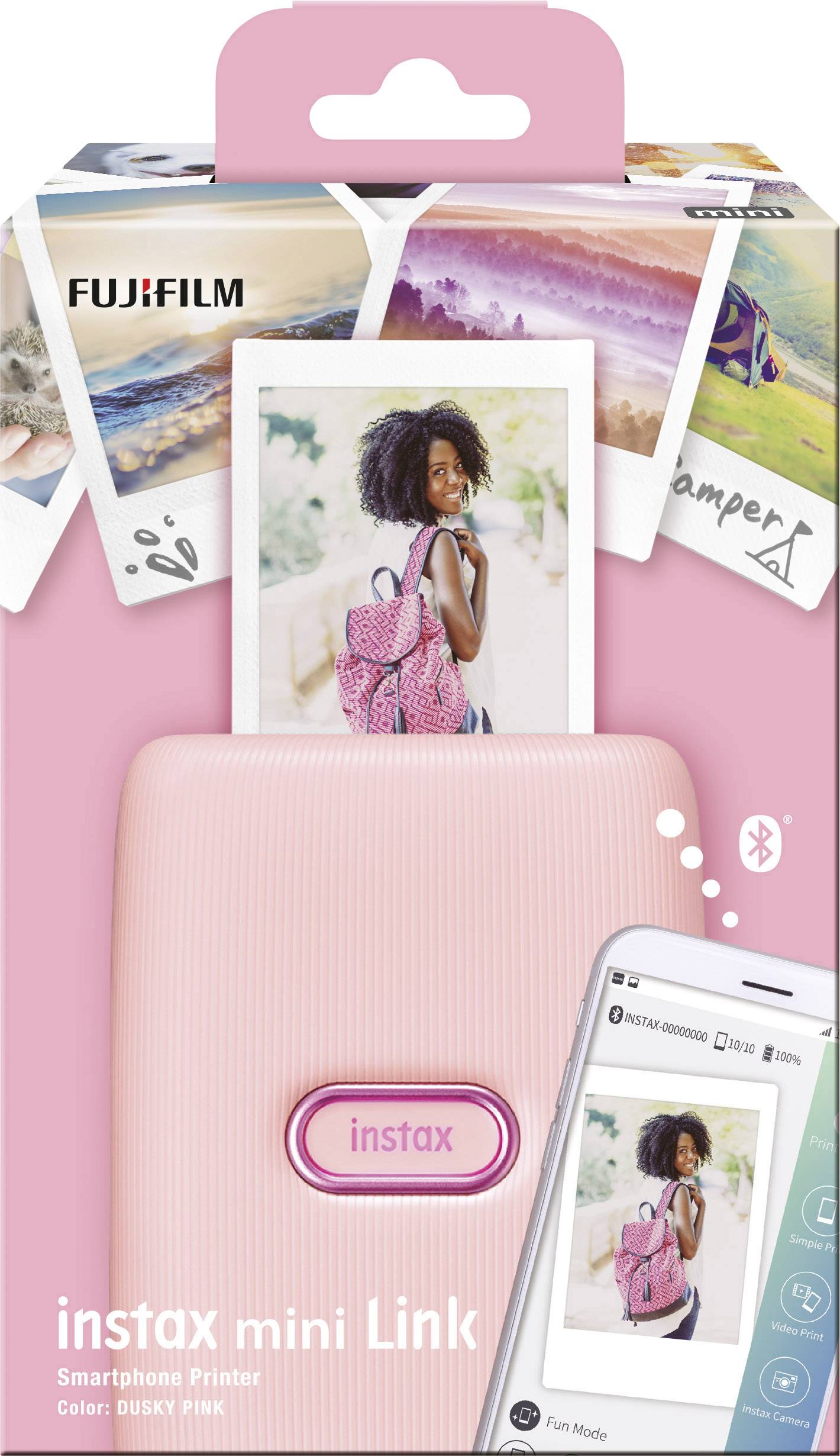 Fujifilm Instax Mini Link Dusky Pink Imprimante instantanée-10