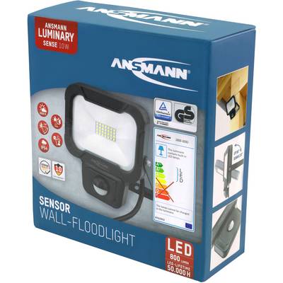 Ansmann WFL800S 1600-0283 Projecteur mural LED CEE: F (A - G) 10 W Couleur d'éclairage (ampoule LED): blanc neutre-5