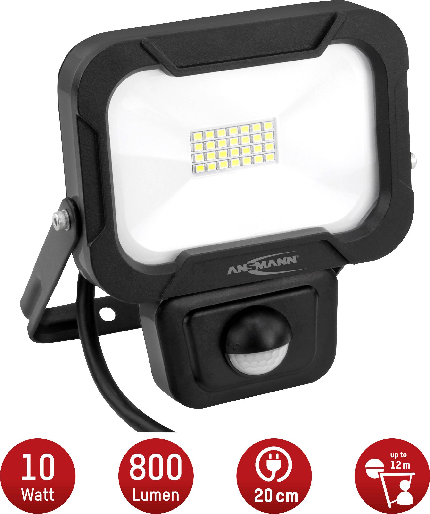 Image du symbole pour Ansmann WFL800S 1600-0283 Projecteur mural LED CEE: F (A - G) 10 W Couleur d'éclairage (ampoule LED): blanc neutre