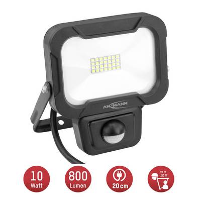 Ansmann WFL800S 1600-0283 Projecteur mural LED CEE: F (A - G) 10 W Couleur d'éclairage (ampoule LED): blanc neutre-8