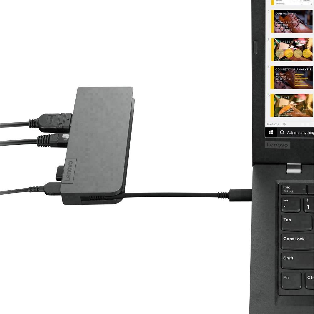 Lenovo Station d'accueil USB-C® USB-C Travel Hub Dock Convient pour les marques: Lenovo-3