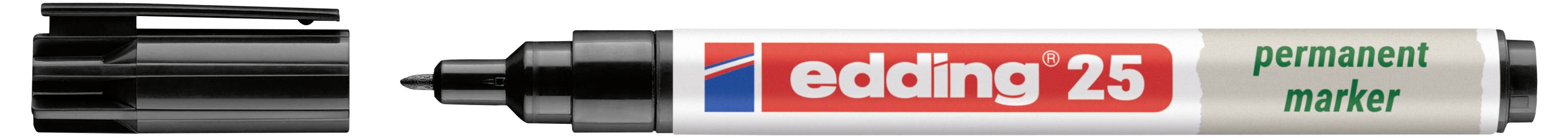 Edding 25 EcoLine 4-25001 Marqueur permanent noir résiste à l'eau: oui-1