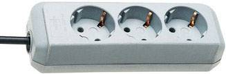 Multiprise Brennenstuhl 1157450015 x3 gris clair contact de protection 1 pc(s)
