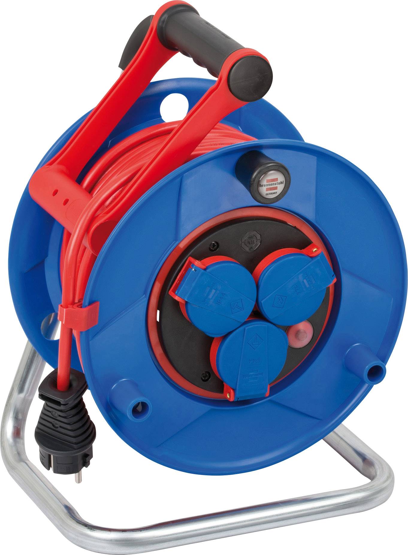 Brennenstuhl 1209920 Enrouleur de câble 25.00 m rouge Prise mâle + contact de protection