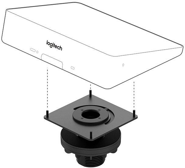 LOGITECH Tap Table Mount Video conferencing controller mounting kit for Room Solution Base Bundle Huddle Large Tap-1