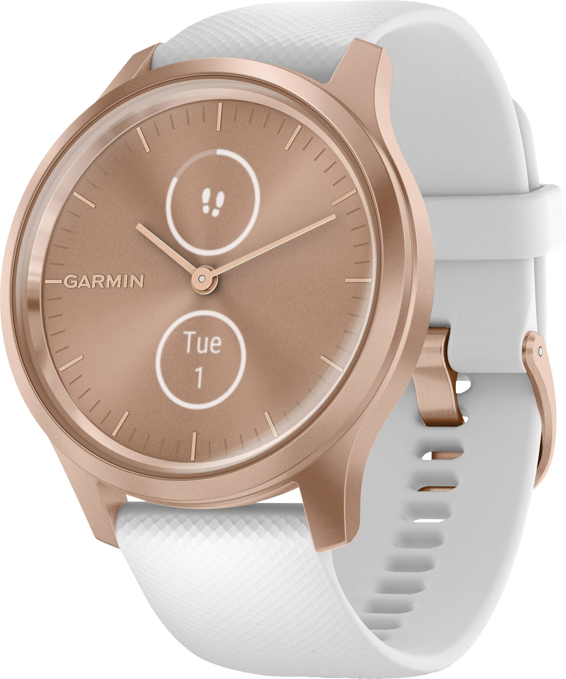 garmin vivomove white and rose gold