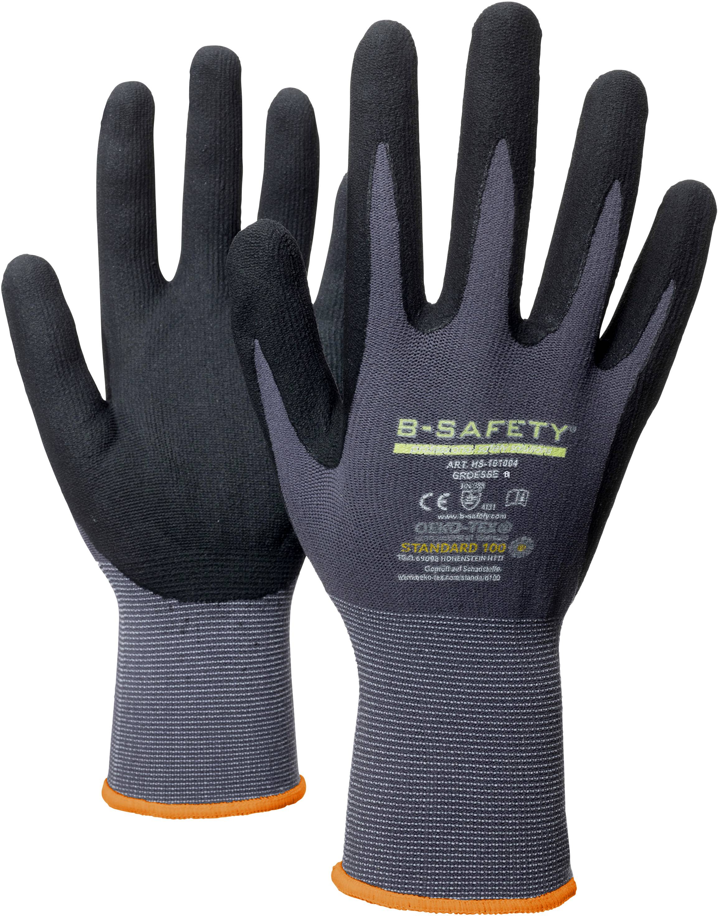 Gants De Travail Taille: 8 B-SAFETY ClassicLine Nitril HS-101004-8 ...