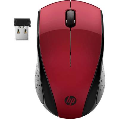 HP 220 Souris radio optique rouge 3 Boutons 1300 dpi molette intégrée-0