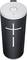 Enceinte Bluetooth portable de forme cylindrique, noire avec des touches blanches et des boutons de réglage du volume plus et moins sur l'avant.