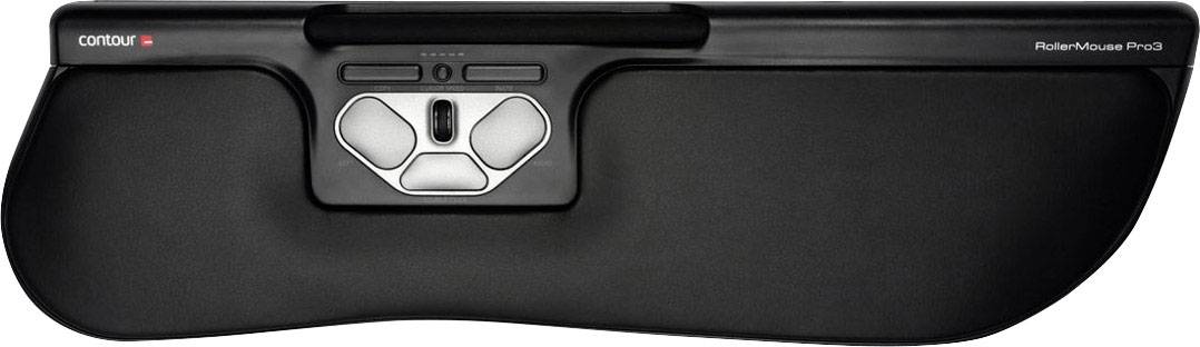 Contour Design RollerMouse Pro3 Plus Souris ergonomique USB noir 8 Boutons 600 dpi, 800 dpi, 1000 dpi, 1200 dpi, 1400 dpi, 1600 dpi, 1800 dpi, 2000 dpi, 2200 dpi, 2400 dpi ergonomique, touches XL, molette intégrée