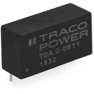 Composant électronique noir portant l'inscription « TRACO POWER TBA 2-0511 1832 », probablement un convertisseur de tension.