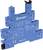 Module de relais pour embase de relais bleu, Modèle 93.01.7.060, Type G250. Adapté pour 6A, 250V. Forme rectangulaire avec bornes latérales.