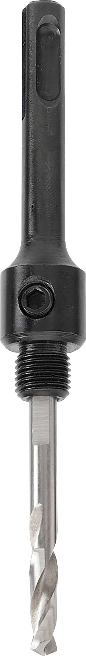 Foret avec manche noir rond et pointe métallique spiralée, adapté pour le perçage de précision dans divers matériaux.
