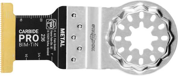 Fein 63502236210 E-CUT CARBIDE PRO Carbure de tungstène Lame plongeante  32 mm  1 pc(s)