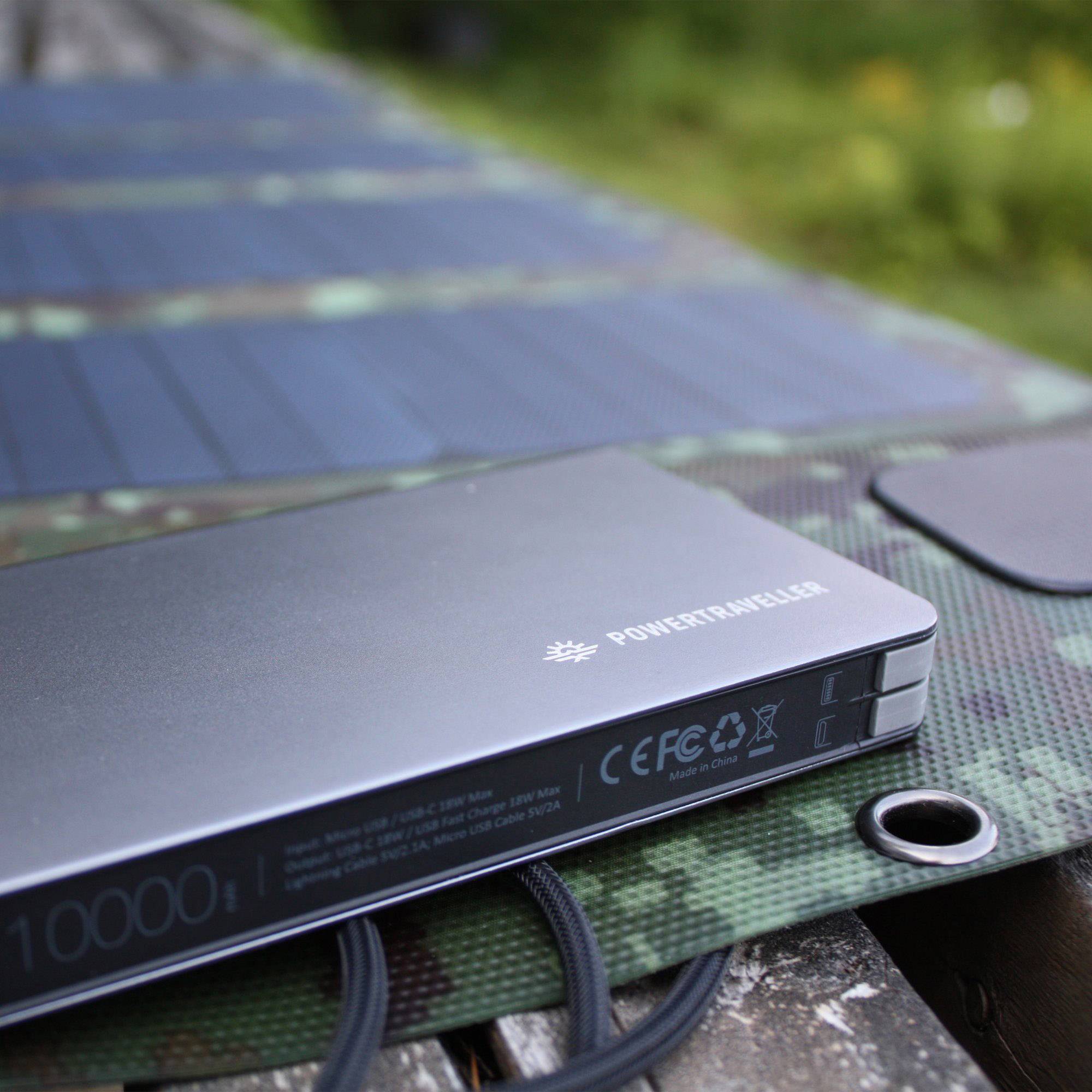 Power Traveller Swift 40 Powerbank (batterie supplémentaire) 10000 mAh Li-Ion USB-A, USB-C® anthracite Extérieur, Affich-2