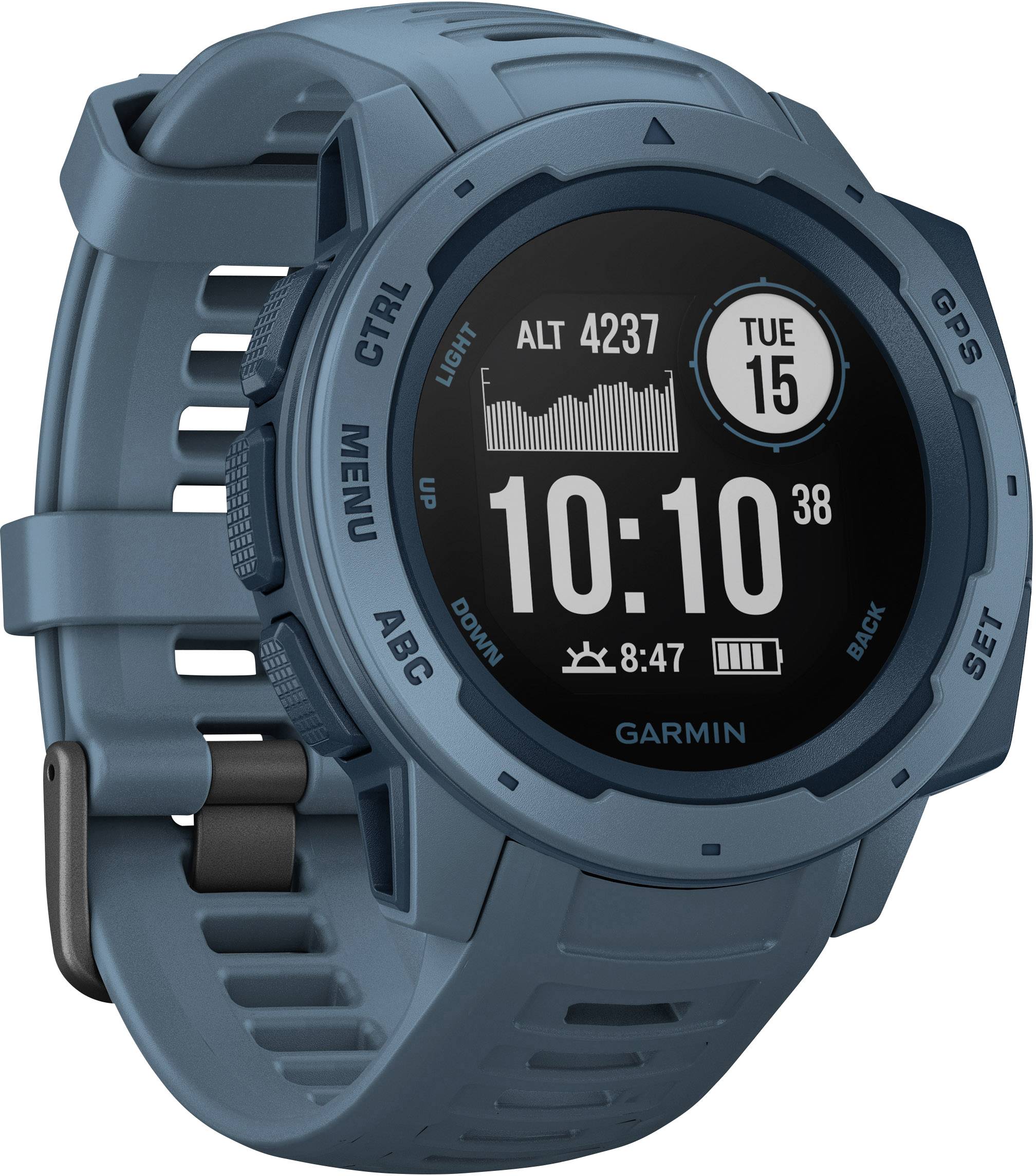 Garmin Instinct Montre Sport GPS Bleu | Conrad.fr