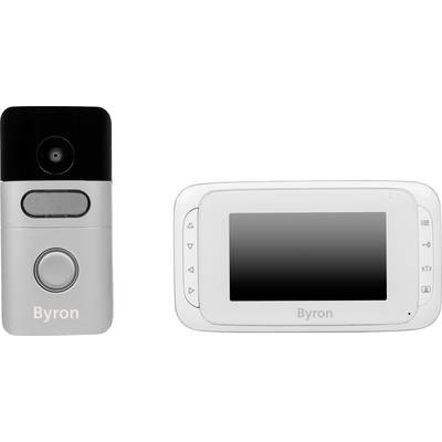 Interphone vidéo Byron sans fil, numérique, radio Set complet  aluminium-gris, noir, blanc - Conrad Electronic France