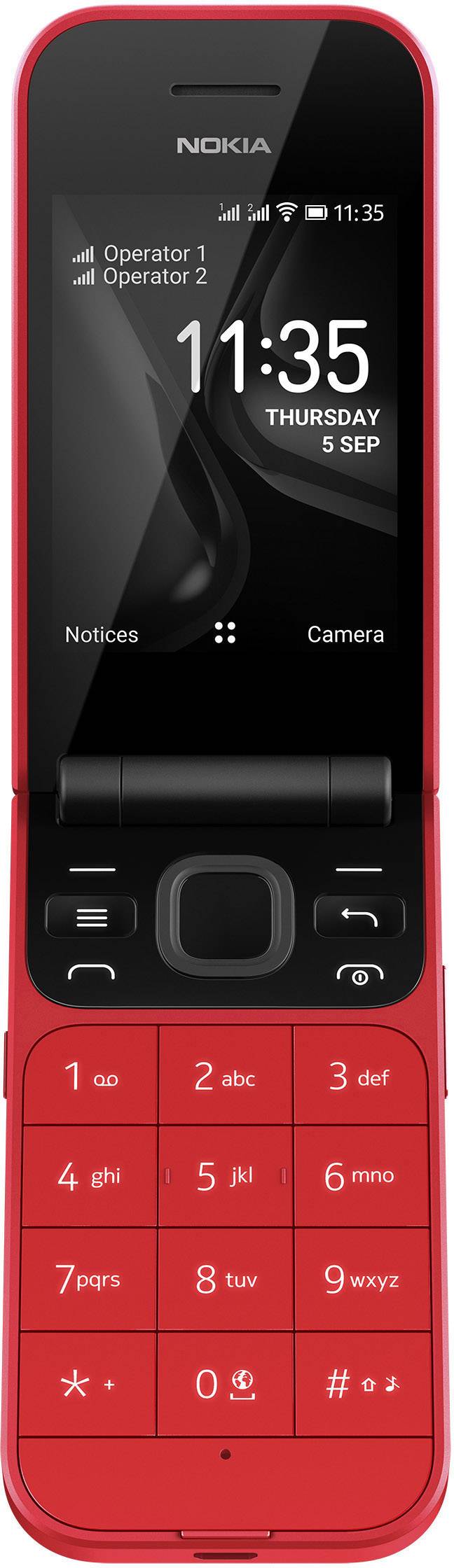 Nokia 2720 Téléphone portable à clapet rouge-3