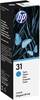 HP 1VU26AE 31 Encre de rechange d'origine HP cyan 70 ml
