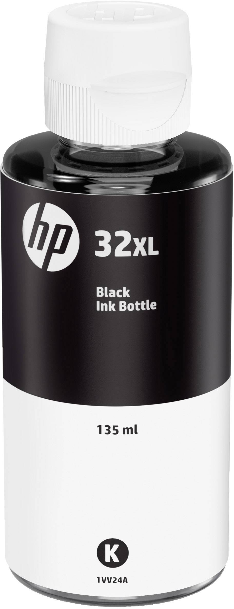'Voir HP 32XL bouteille d'encre noire, 135 ml. Adapté aux imprimantes, à utiliser comme encre de recharge.'