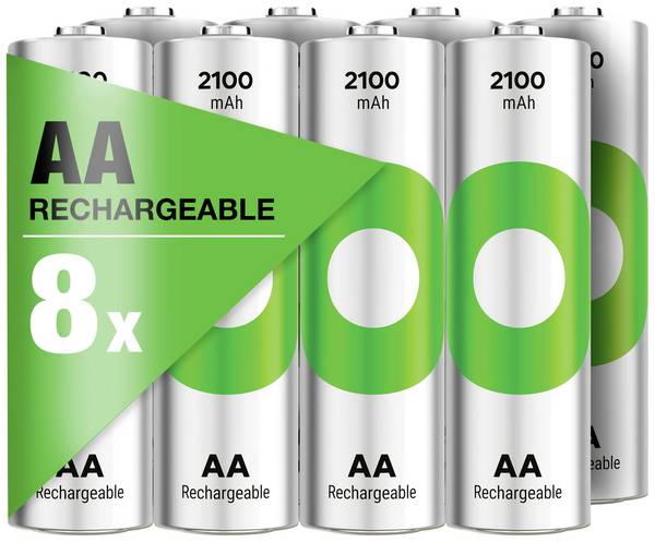 GP ReCyko Pile rechargeable LR6 (AA) NiMH 2100 mAh 1.2 V 8 pc(s)