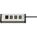 Ehmann USB Multilader 6-Port 6,3 A Station de charge USB 6x USB-A Power Delivery aluminium, noir intérieure