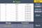 Affichage de l'appareil de mesure montrant des mesures de tension continue. Tableau avec neuf entrées : Mode 'DCV', valeurs autour de -00,362 mVDC. À droite : Boutons 'Auto', 'Démarrer', 'Retour'.