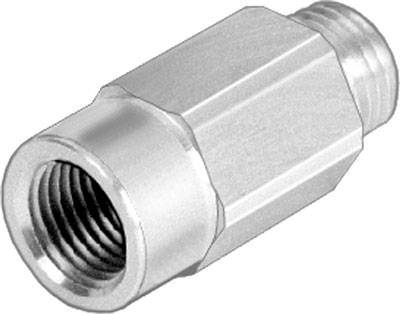 Adaptateur métallique fileté intérieur et extérieur, de forme cylindrique, principalement utilisé pour des raccordements dans des applications techniques.