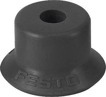 Un joint en caoutchouc noir et rond portant l'inscription 'FESTO' sur sa face avant.