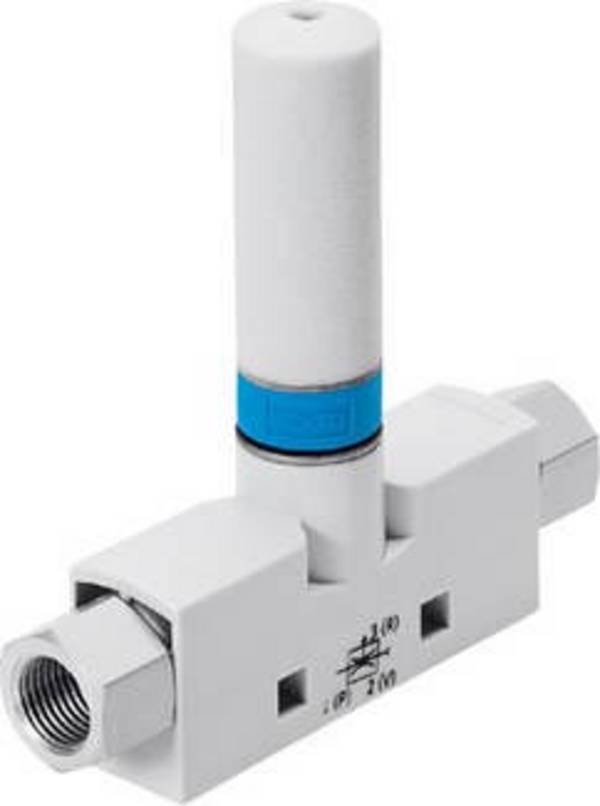 FESTO Buse d'aspiration de vide VN-05-N-T3-PI4-VI4-RO1 193631  G 1/8, amortisseur de bruit Largeur nominale (détails) 0.45 mm Matériau du boîtier POM Matériau isolant NBR