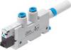 FESTO Buse d'aspiration de vide VN-10-H-T3-PQ2-VQ2-RO1-B 532640 26.4 V/DC QS-6, amortisseur de bruit Largeur nominale (détails) 0.95 mm Matériau du boîtier PA, POM Matériau isolant NBR