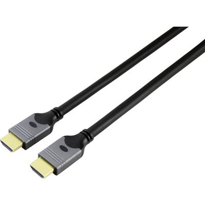 Câble de raccordement SpeaKa Professional HDMI Fiche mâle HDMI-A 1.50 m noir SP-8822000 très flexible, HDMI ultra-HD (4k