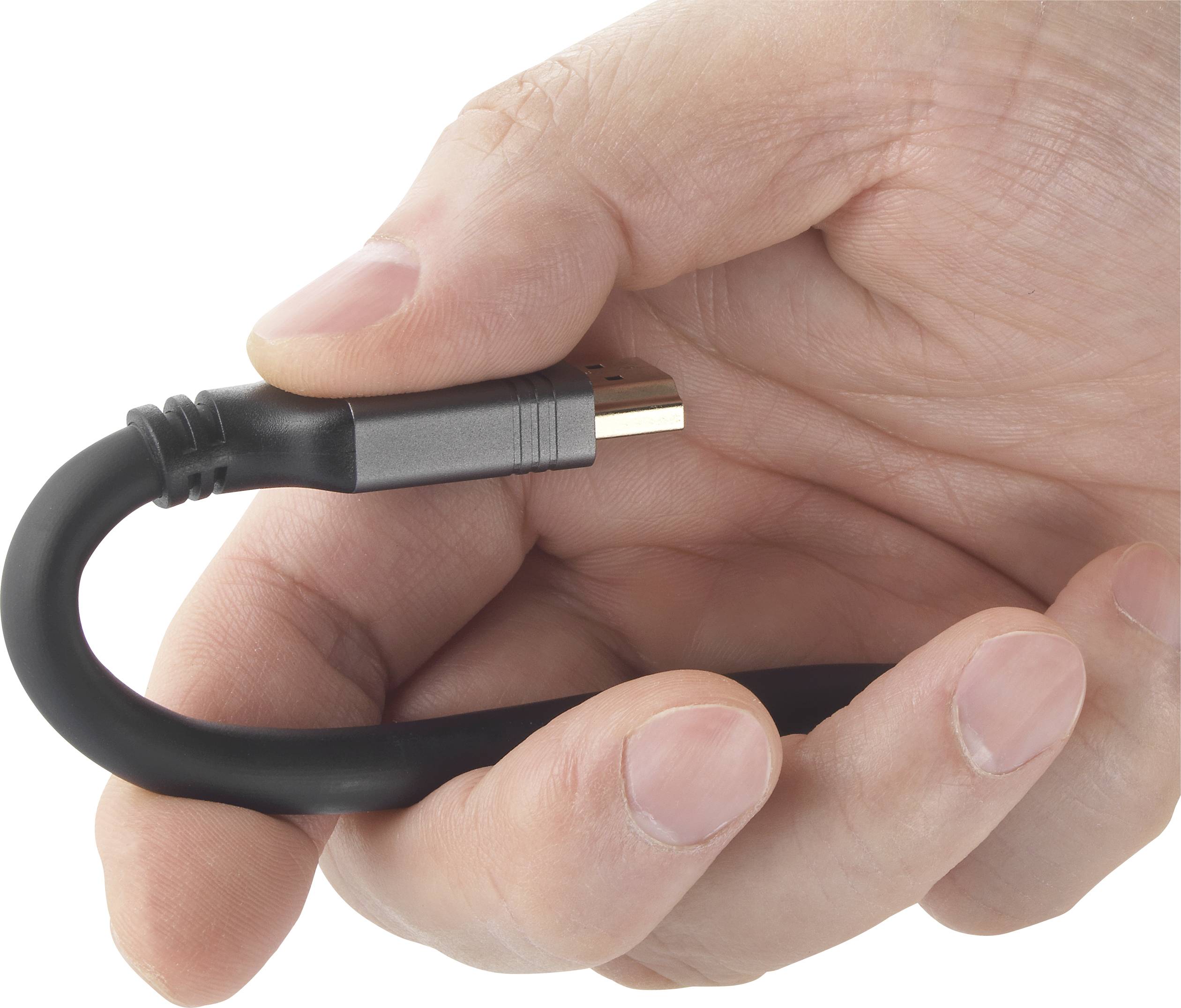 Câble de raccordement SpeaKa Professional HDMI Fiche mâle HDMI-A, Fiche mâle HDMI-A 3.00 m noir SP-8822004 très flexible-4