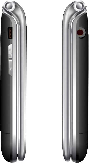 beafon SL595 Téléphone portable à clapet noir, argent-4