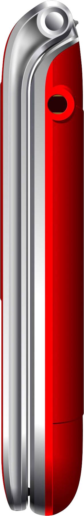 BEA FON SL595_EU001RS Téléphone portable à clapet rouge, argent-3