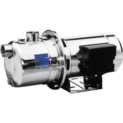 Pompe en acier inoxydable avec identification de marque bleue sur le côté ; adaptée à divers usages industriels.