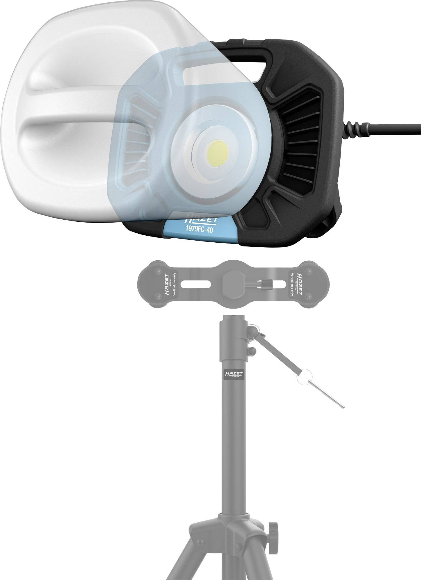 Hazet 1979F-01 Diffuseur noir, blanc-16