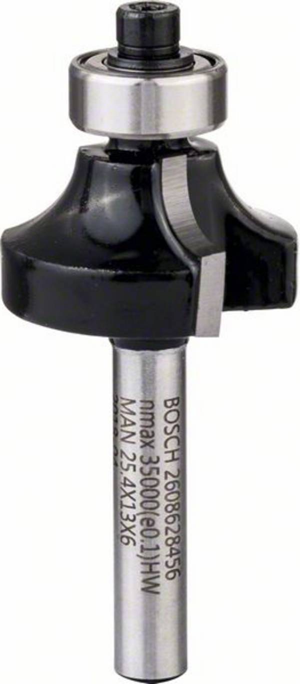Fraise 6 mm, R1 6,3 mm, D 25,4, L 13,1 mm, G 54 mm Bosch Accessories 2608628456