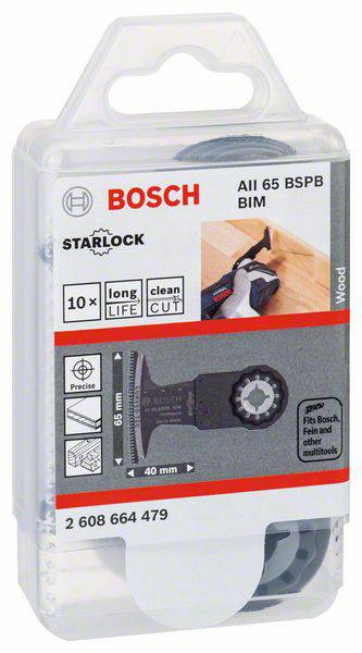 Bosch Accessories 2608664479 2608664479 Bi-métallique Jeu de lames plongeantes 65 mm 10 pc(s)-1