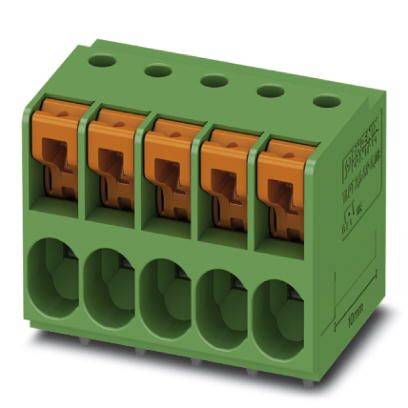 Phoenix Contact 1017506 Borne pour circuits imprimés 4 mm² Nombre de pôles 5 vert 50 pc(s)