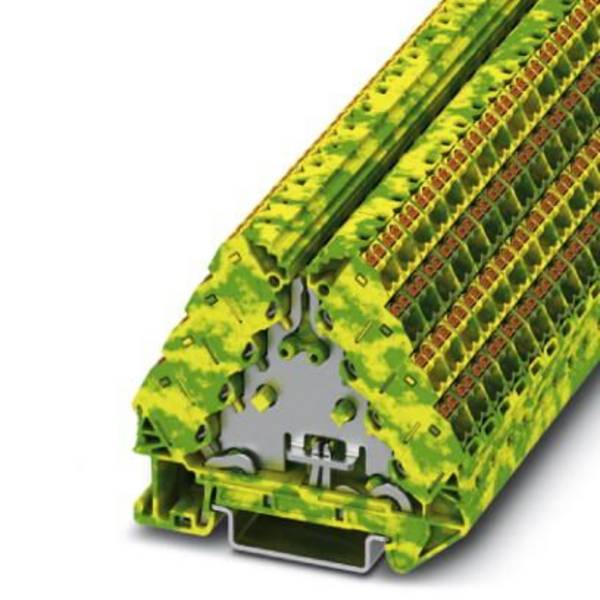 Phoenix Contact 1070018 Borne pour conducteur de protection  Push-In  vert, jaune 10 pc(s)