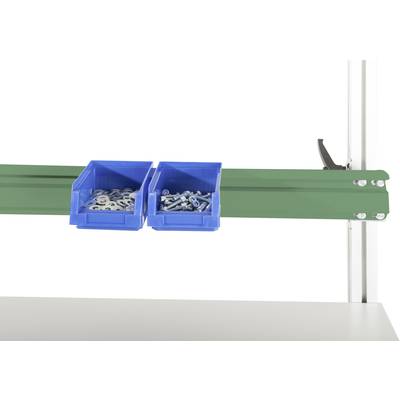 Manuflex LZ8323.6011 antistatique (ESD) Rail de support de boîtier ESD pour portique de montage en aluminium, vert réséd