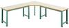 Manuflex WP1414.0001 Elément de chaînage à 5 entrées PROFI avec plaque multiplexe, pour profondeur de table = 700 mm gris, vert