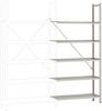Rayonnage à tablettes - Module d'extension Manuflex RA2222.7035 (l x H x P) 1030 x 2500 x 600 mm acier