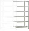 Rayonnage à tablettes - Module d'extension Manuflex RA2242.7035 (l x H x P) 960 x 2600 x 600 mm acier